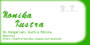 monika kustra business card